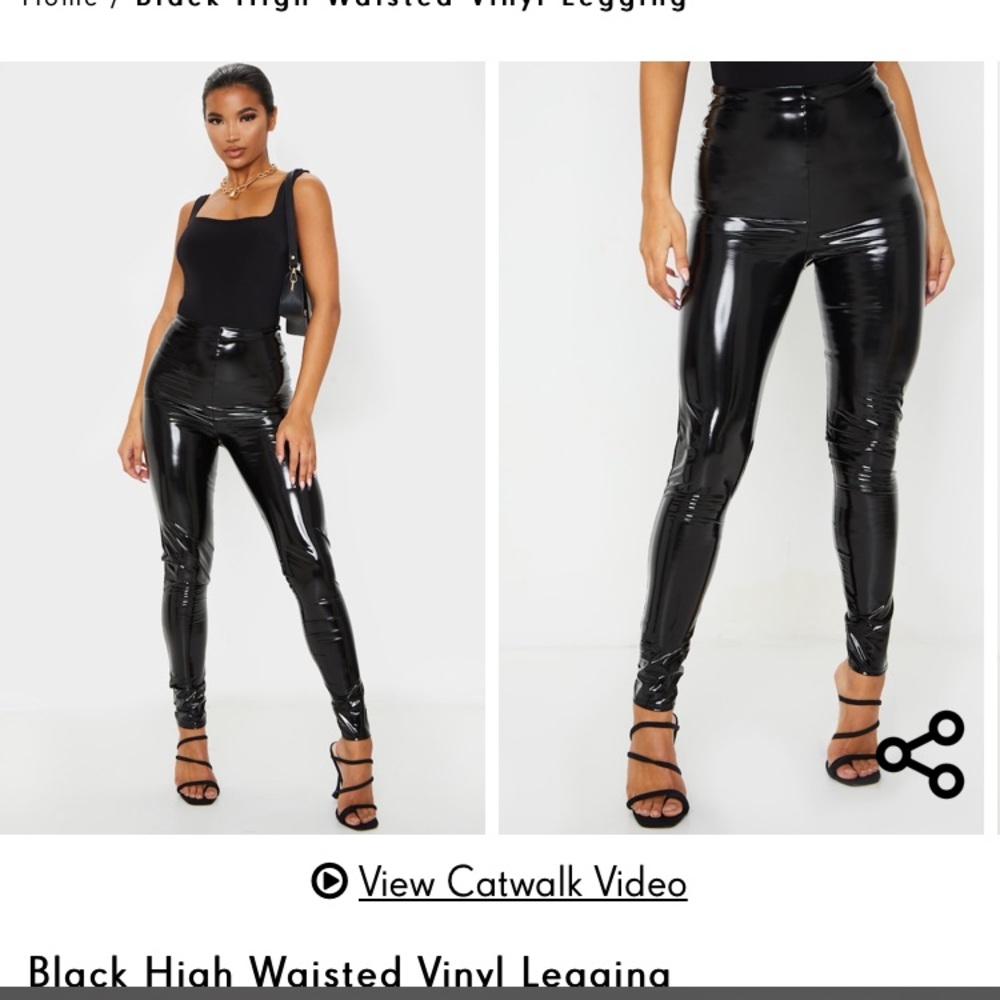 High-waisted Vinyl leggings